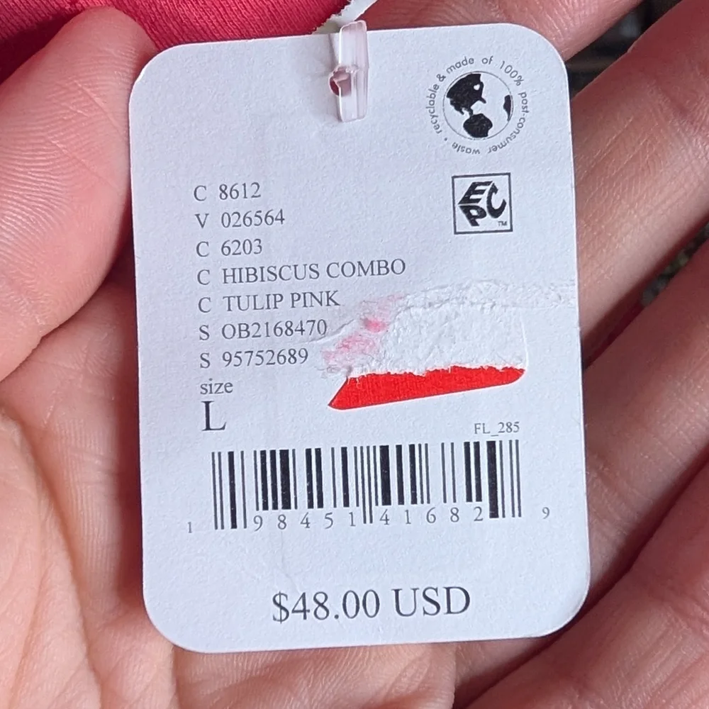 NWT FP Movement Inspire Logo Tee In Hibiscus | Size L - Picture 8 of 9